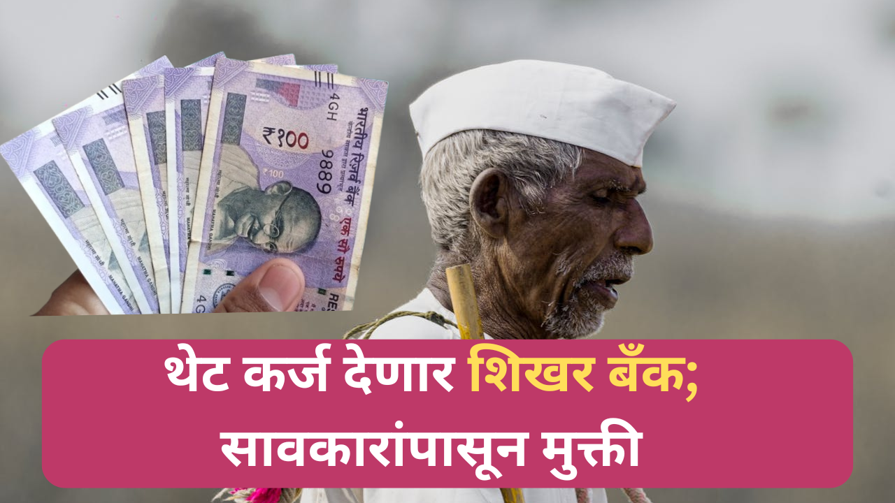 शेतकरी सावकारीपासून मुक्त; शिखर बँकेचा थेट कर्जपुरवठा