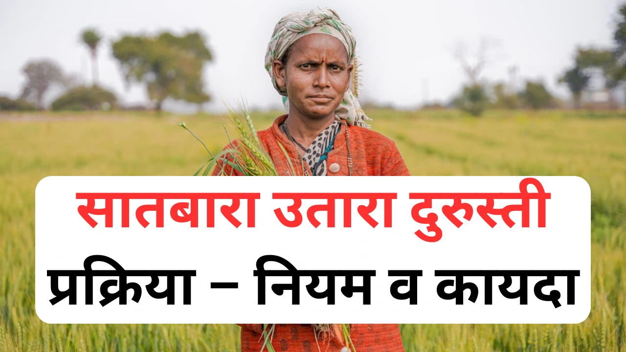 सातबारा उताऱ्यातील फेरफार नोंद दुरुस्ती प्रक्रिया